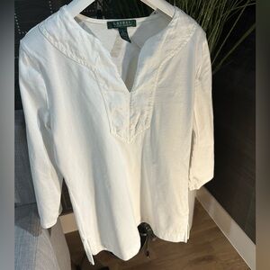 Lauren White Tunic Top